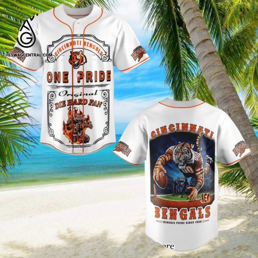 Cincinnati Bengals Classic Full Printed Baseball Jersey