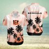 Cincinnati Bengals Short Sleeve Button Up Tropical Hawaiian Shirt VER034