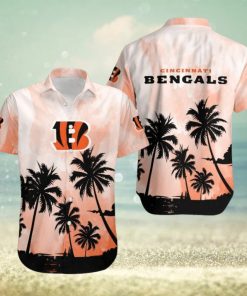 Cincinnati Bengals Coconut Trees NFL Gift For Fan Hawaiian Shirt