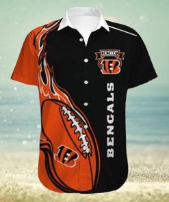 Cincinnati Bengals Engulfed in Fireball on Hawaiian Shirt