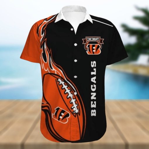 Cincinnati Bengals Engulfed in Fireball on Hawaiian Shirt