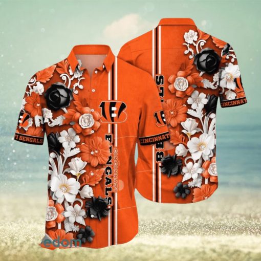 Cincinnati Bengals Hawaii Shirt Flower Aloha Football Team Summer Gift