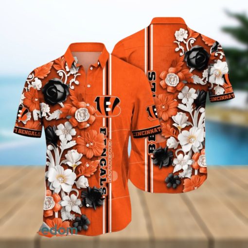 Cincinnati Bengals Hawaii Shirt Flower Aloha Football Team Summer Gift