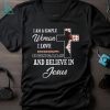 Atlanta Falcons I am a simple woman I love Atlanta Falcons and believe in jesus 2024 shirt