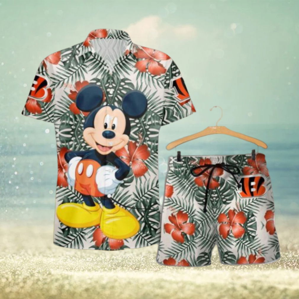 Cincinnati Bengals Mickey Hawaiian Shirt Cincinnati Bengals Mickey Hawaiian Shirt