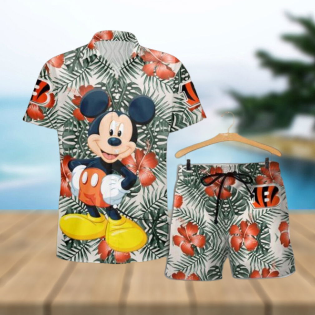 Cincinnati Bengals Mickey Hawaiian Shirt Cincinnati Bengals Mickey Hawaiian Shirt