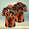 Cincinnati Bengals Short Sleeve Button Up Tropical Hawaiian Shirt VER020