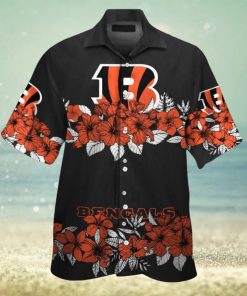 Cincinnati Bengals Short Sleeve Button Up Tropical Hawaiian Shirt VER010