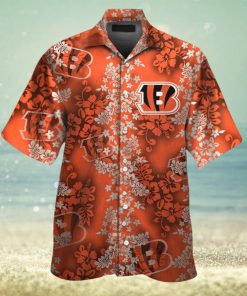 Cincinnati Bengals Short Sleeve Button Up Tropical Hawaiian Shirt VER021