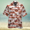 Cincinnati Bengals Snoopy Autumn Short Sleeve Button Up Tropical Hawaiian Shirt