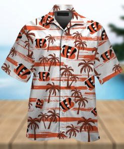 Cincinnati Bengals Short Sleeve Button Up Tropical Hawaiian Shirt VER027