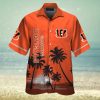 Cincinnati Bengals Short Sleeve Button Up Tropical Hawaiian Shirt VER04