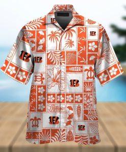 Cincinnati Bengals Short Sleeve Button Up Tropical Hawaiian Shirt VER032