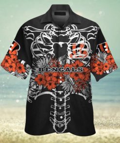 Cincinnati Bengals Short Sleeve Button Up Tropical Hawaiian Shirt VER033