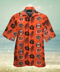 Cincinnati Bengals Short Sleeve Button Up Tropical Hawaiian Shirt VER034