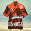 Cincinnati Bengalsskull Short Sleeve Button Up Tropical Hawaiian Shirt VER01