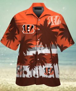 Cincinnati Bengals Short Sleeve Button Up Tropical Hawaiian Shirt VER09