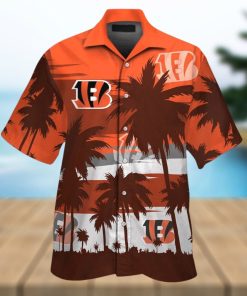 Cincinnati Bengals Short Sleeve Button Up Tropical Hawaiian Shirt VER09