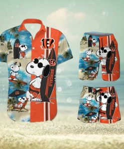 Cincinnati Bengals Snoopy Themed Exclusive Unique Hawaiian Shirt