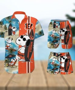 Cincinnati Bengals Snoopy Themed Exclusive Unique Hawaiian Shirt