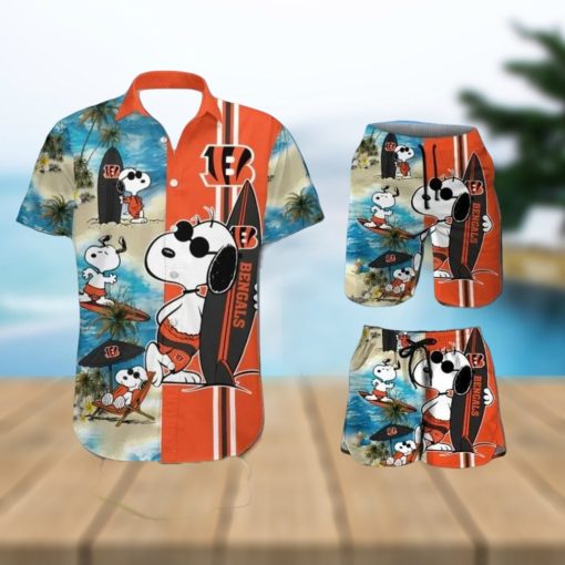 Cincinnati Bengals Snoopy Themed Exclusive Unique Hawaiian Shirt