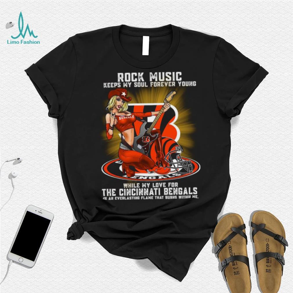 Cincinnati Bengals rock music keep my soul forever young shirt - Limotees