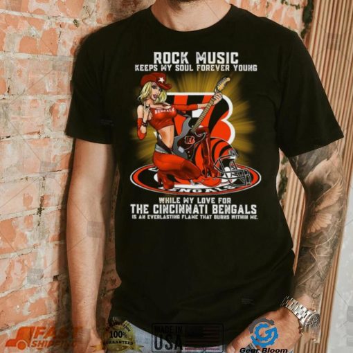 Cincinnati Bengals rock music keep my soul forever young shirt