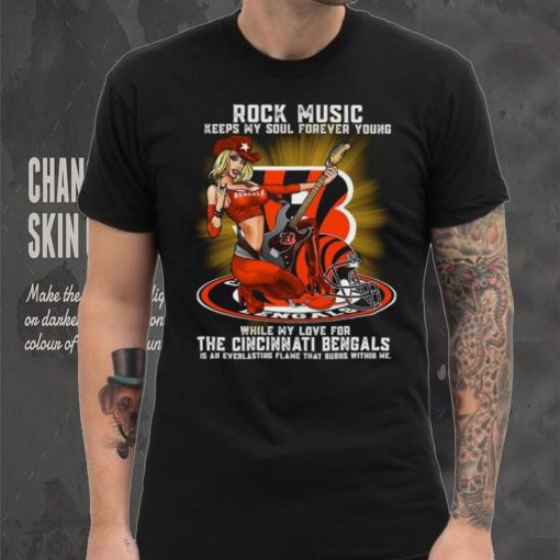 Cincinnati Bengals rock music keep my soul forever young shirt