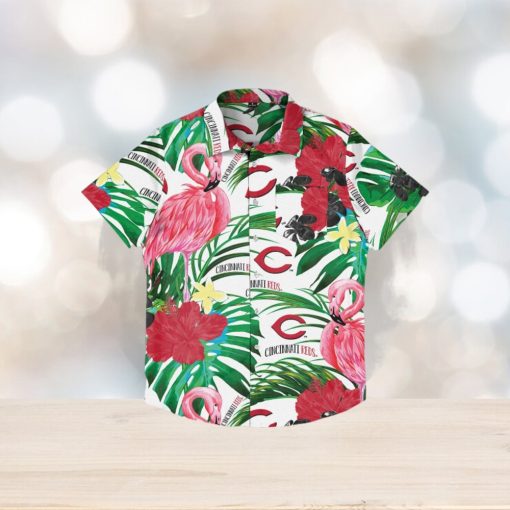 Cincinnati Reds Flamingo Hawaiian Shirt