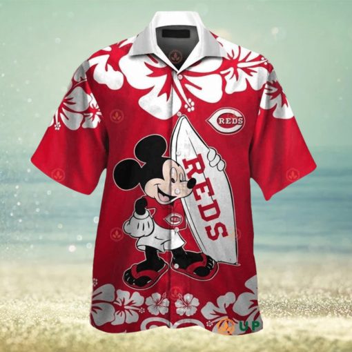 Cincinnati Reds Hawaiian Shirt Mickey Mouse Cool Hawaiian Shirts