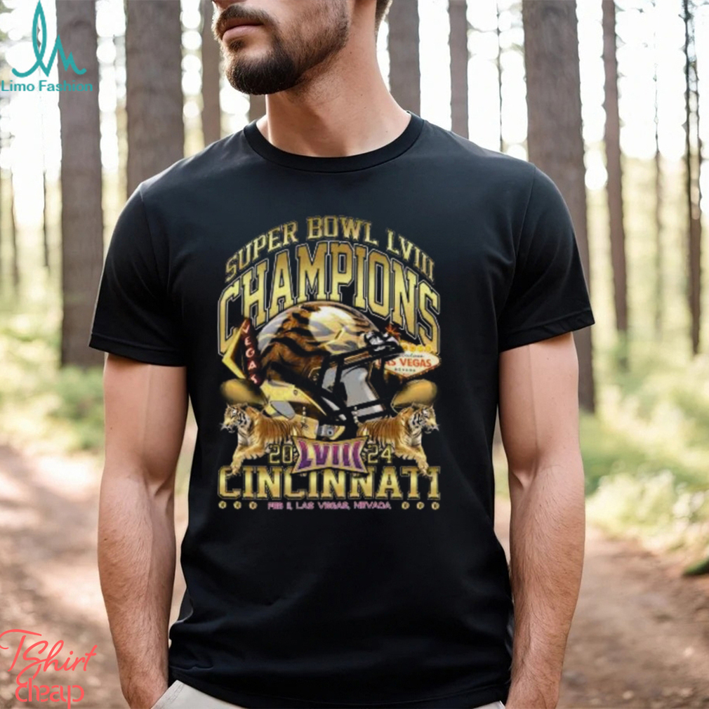 Cincinnati Super Bowl Champions 2024 'Gold Rush Vintage T Shirt Cincinnati Super Bowl Champions 2024 'Gold Rush Vintage T Shirt