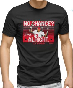 Cj Stroud No Chance Alright Signature Shirt