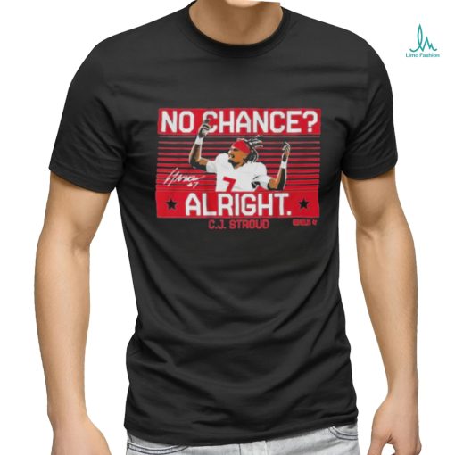 Cj Stroud No Chance Alright Signature Shirt