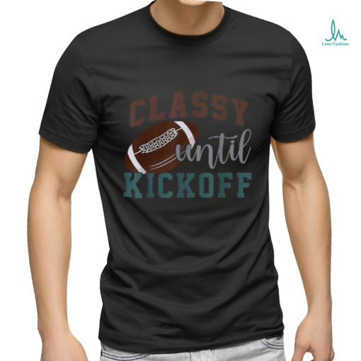 Classy Until Kickoff American Football Leopard Style Shirt