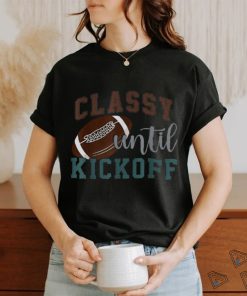 Classy Until Kickoff American Football Leopard Style Shirt