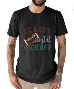 Classy Until Kickoff American Football Leopard Style Shirt
