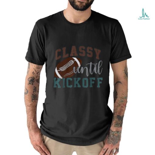 Classy Until Kickoff American Football Leopard Style Shirt