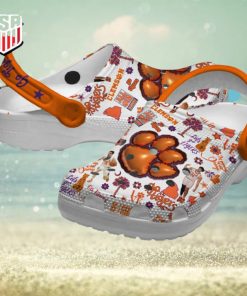 Clemson Tigers Lets Go Tigers Crocs Clog Shoes