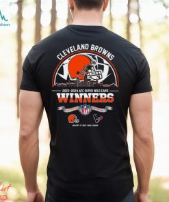 Cleveland Browns 2023 2024 AFC Super Wild Card Winners Skyline NFL Playoffs Divisional January 13 2024 At NRG Stadium Unisex T Shirt