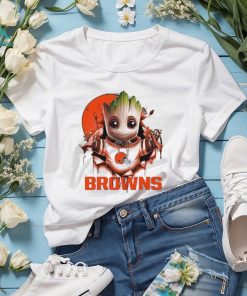 Cleveland Browns Baby Groot Blood Inside Me Shirt