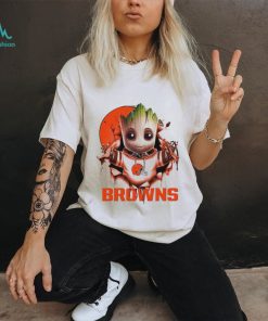 Cleveland Browns Baby Groot Blood Inside Me Shirt