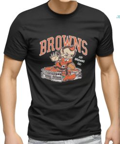 Cleveland Browns Brownie Stiff Arm Stadium T Shirt