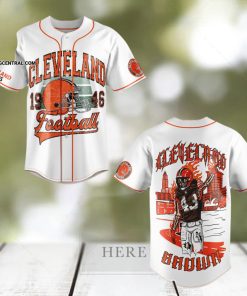 Cleveland Browns Classic Full Printed Baseball Jersey
