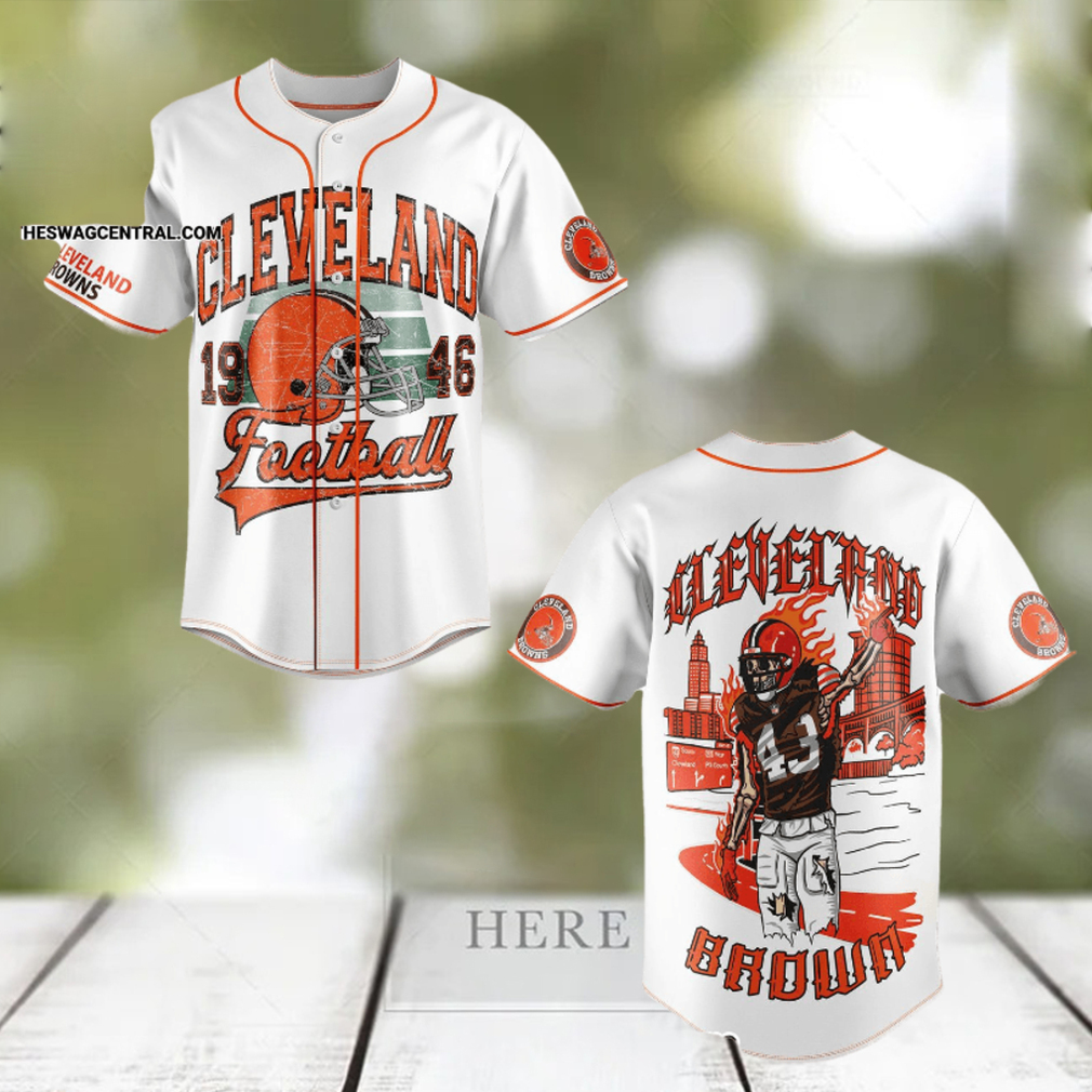 Cleveland browns discount baseball jersey