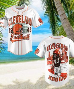 Cleveland browns hotsell baseball jersey