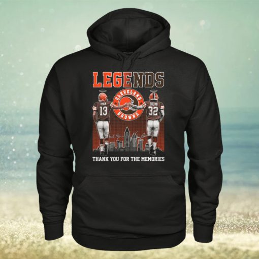 Cleveland Browns Legends Ryan And Brown Memories T Shirt