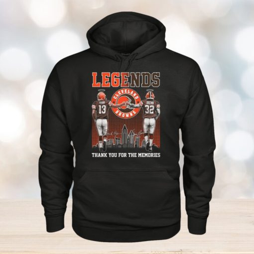 Cleveland Browns Legends Ryan And Brown Memories T Shirt