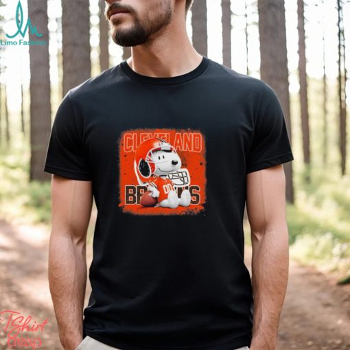Cleveland Browns Mix Snoopy T Shirt