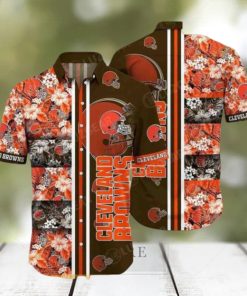 Cleveland Browns NFL Tropical Patterns Hawaiian Shirt Printed Beach Shirts