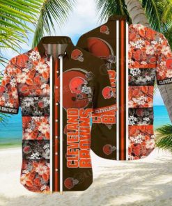 Cleveland Browns NFL Tropical Patterns Hawaiian Shirt Printed Beach Shirts